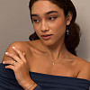Серебряные серьги-кресты с фианитами Miestilo