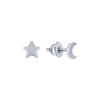 Серьги серебро 925 серебряные гвоздики женские звезды Miestilo