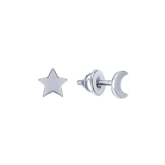 Серьги серебро 925 серебряные гвоздики женские звезды Miestilo
