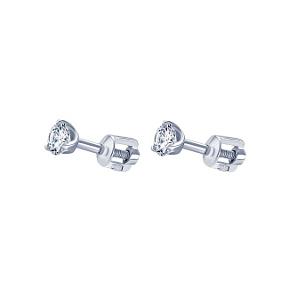 Серьги серебро 925 серебряные гвоздики пусеты Miestilo
