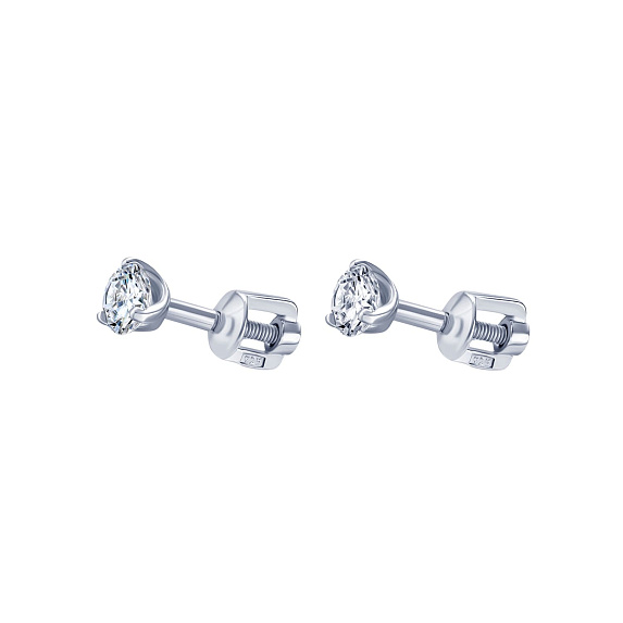 Серьги серебро 925 серебряные гвоздики пусеты Miestilo