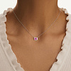 Серебряное колье с эмалью и корундом  Miestilo