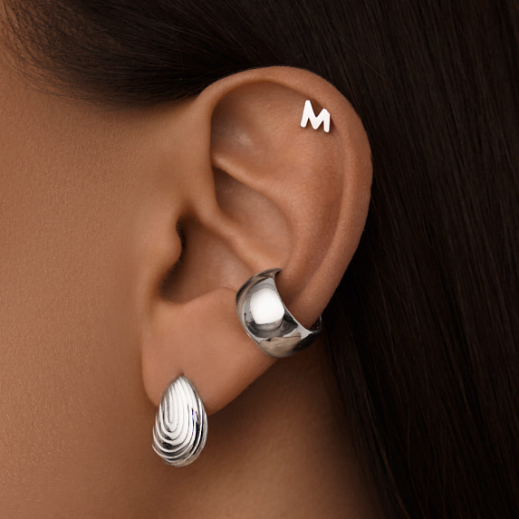 Серебряные серьги гвоздики Miestilo