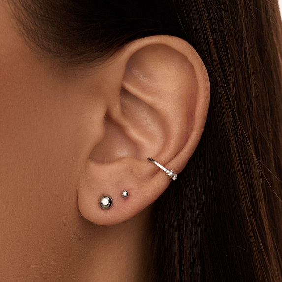 Серьги серебро 925 серебряные гвоздики маленькие Miestilo
