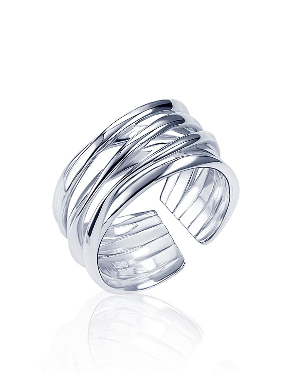 Широкое серебряное кольцо с рельефом MIESTILO  Miestilo  2