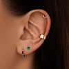 Серьги серебро 925 серебряные гвоздики женские с камнем Miestilo