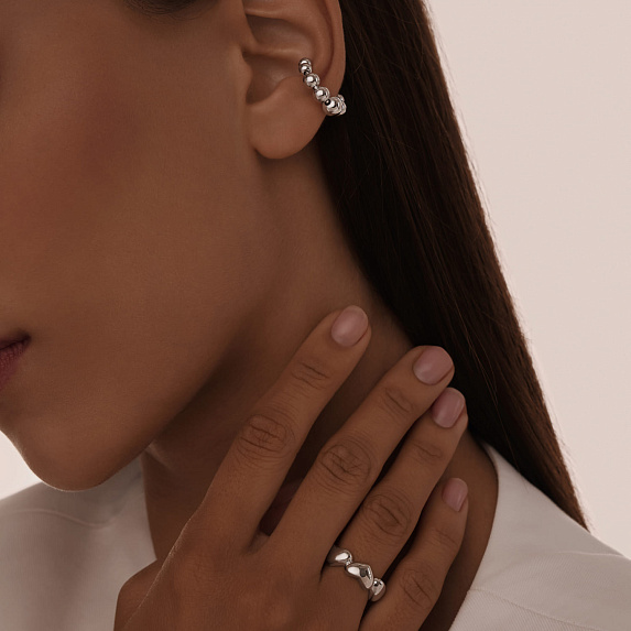 Серебряный кафф Miestilo