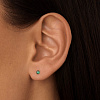 Серьги серебро 925 серебряные гвоздики женские с камнем Miestilo