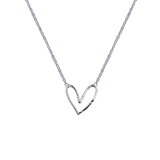 Подвеска на шею серебро 925 сердце Miestilo
