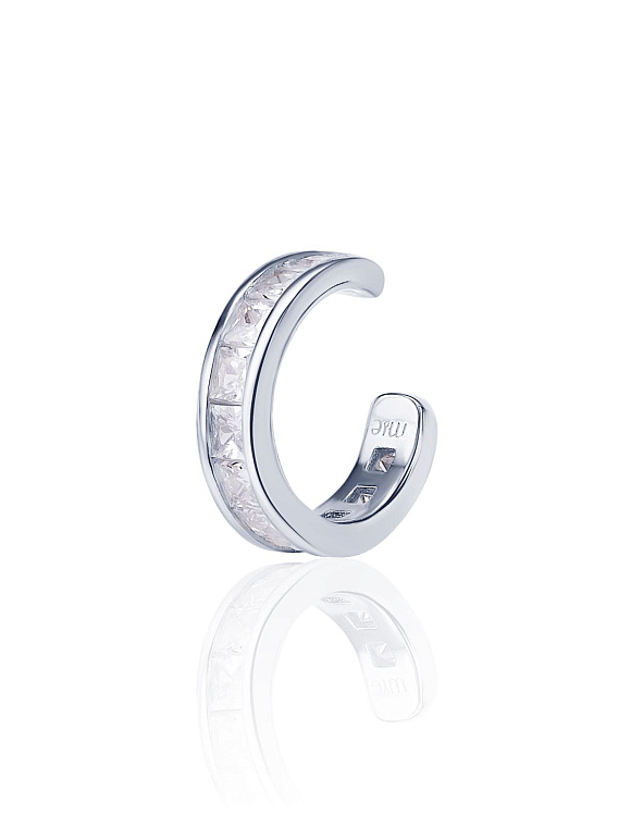 Серьга кафф серебро 925 моносерьга серебряная одиночная MIESTILO Miestilo  2