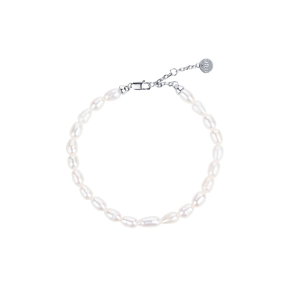 Серебряный браслет с натуральным жемчугом Miestilo