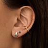 Серьги серебро 925 серебряные гвоздики женские с камнем Miestilo