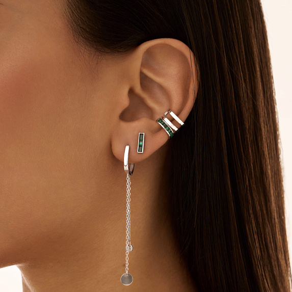 Серебряные серьги с монетками Miestilo