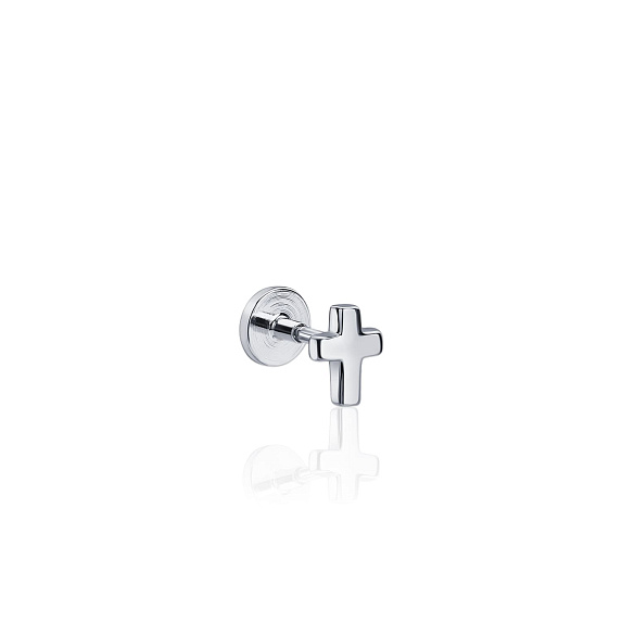 Серебряный пирсинг крест MIESTILO Miestilo