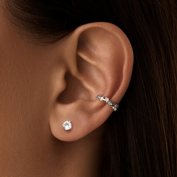 Серьги серебро 925 серебряные гвоздики пусеты Miestilo