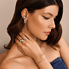 Серьги серебро 925 серебряные гвоздики женские кольца Miestilo