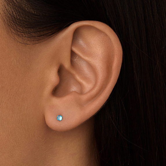 Серьги серебро 925 серебряные гвоздики женские маленькие Miestilo