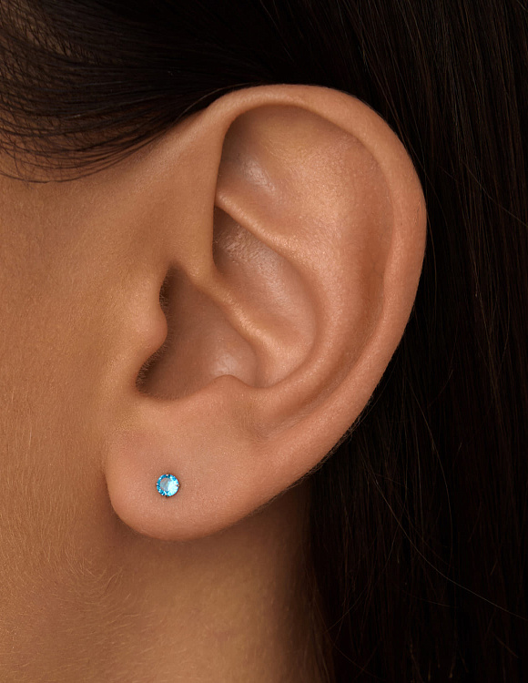 Серьги серебро 925 серебряные гвоздики женские маленькие Miestilo