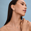 Серебряный кафф каплевидной формы Miestilo