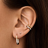 Серьги конго серебро 925 серебряные массивные колечки Miestilo