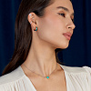 Серьги серебро 925 гвоздики женские кольца эмаль Miestilo