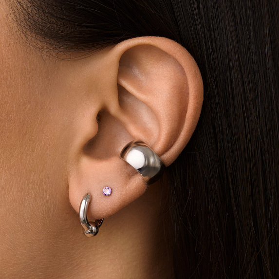 Серьги серебро 925 серебряные гвоздики женские с камнем Miestilo