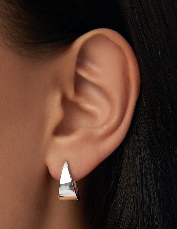 Серьги серебро 925 женские конго без вставок Miestilo