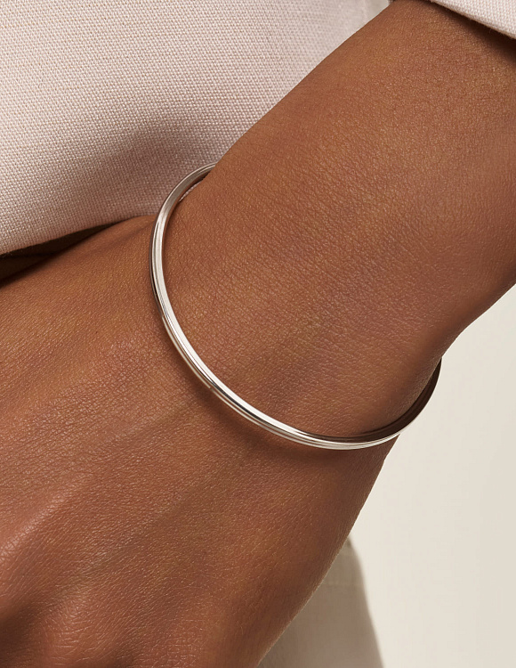 Серебряный жесткий браслет MIESTILO Miestilo