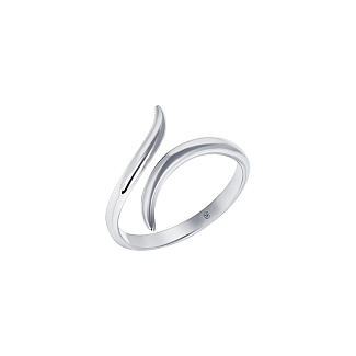 Серебряное кольцо в виде спирали Miestilo