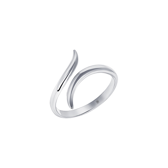 Серебряное кольцо в виде спирали Miestilo