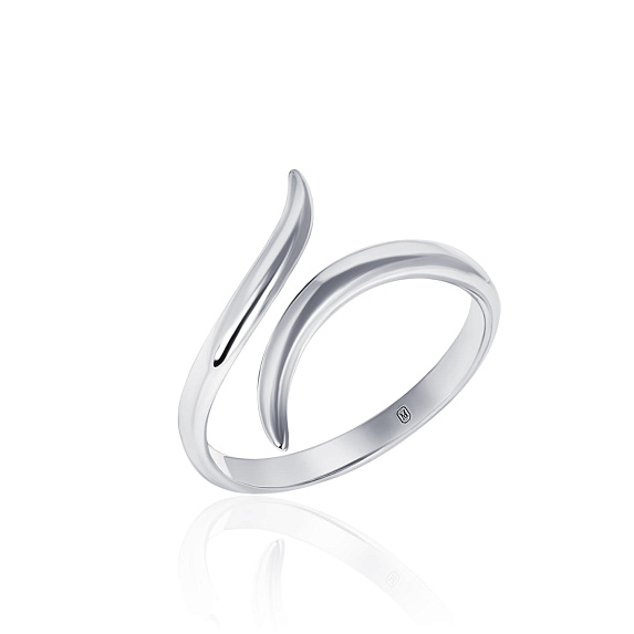 Серебряное кольцо в виде спирали MIESTILO Miestilo