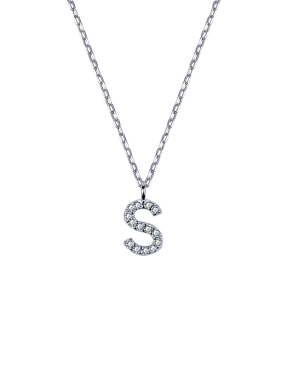 Подвеска серебро 925 на шею с буквой с Miestilo 2