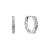 Серьги кольца серебро 925 серебряные конго с фианитами Miestilo