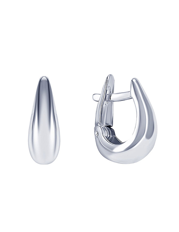 Серьги колечки серебро 925 серебряные круглые Miestilo  2