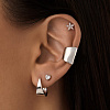 Серьги серебро 925 женские конго без вставок Miestilo
