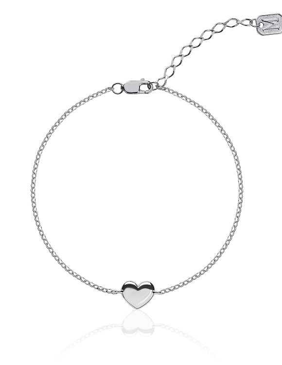Нежный браслет с серебряным сердечком MIESTILO Miestilo  2