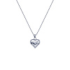 Подвеска сердце серебро 925 с цепочкой на шею Miestilo