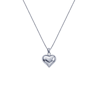 Подвеска сердце серебро 925 с цепочкой на шею Miestilo