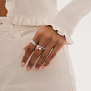 Серебряное кольцо с розовым фианитом Miestilo