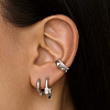 Серьги серебро 925 серебряные конго без вставок Miestilo