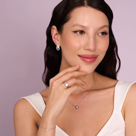 Серебряное кольцо с фианитами в огранках багет и маркиз Miestilo