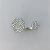 Серебряное кольцо с фианитами Miestilo