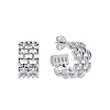 Серьги серебро 925 серебряные гвоздики женские кольца Miestilo