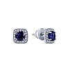 Серьги серебро 925 серебряные гвоздики с камнями Miestilo