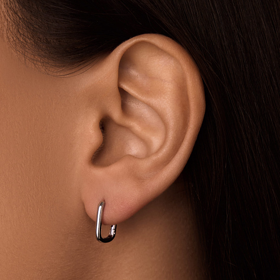 Серьги серебро 925, серьги кольца серебро, серьги конго серебро 925 Miestilo