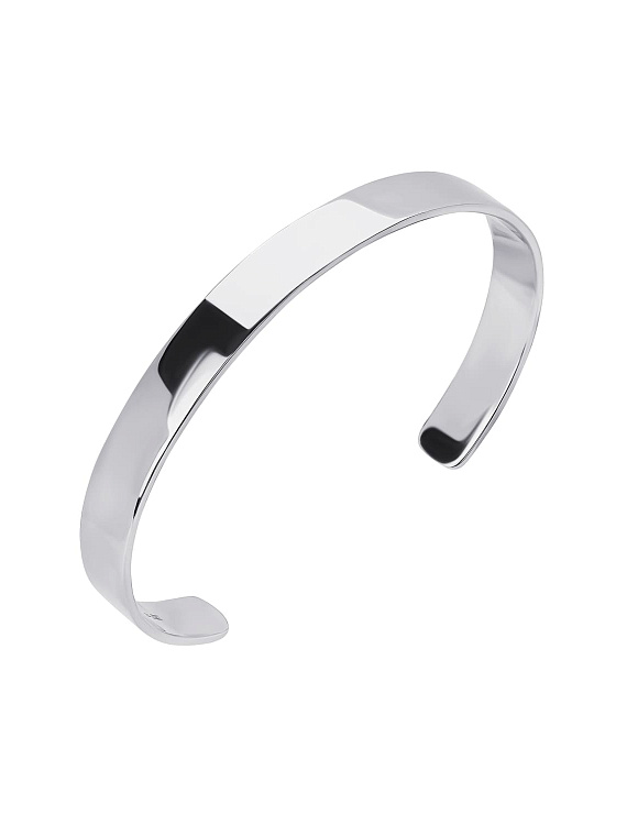 Браслет серебро 925 серебряный на руку жесткий широкий Miestilo  2