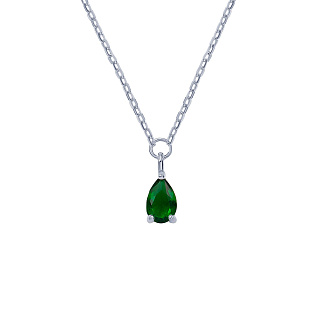 Подвеска серебро 925 на шею капля Miestilo