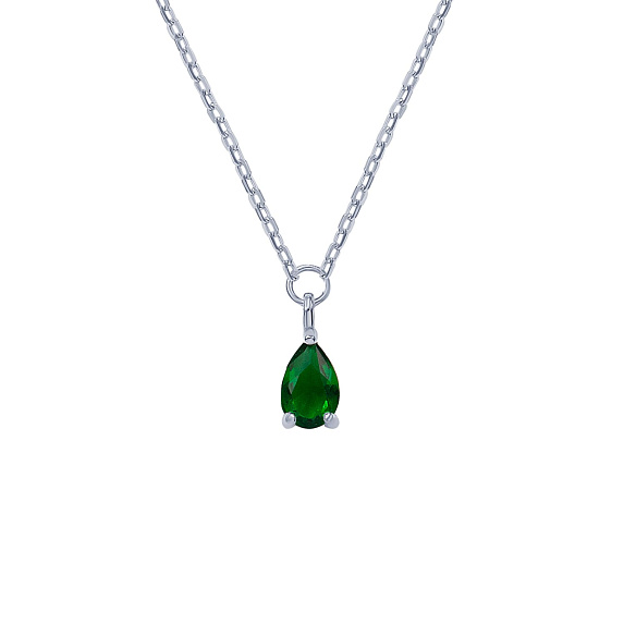 Подвеска серебро 925 на шею капля Miestilo