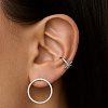 Серьги серебро 925 серебряные гвоздики женские круглые Miestilo