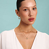 Серебряное колье позолоченое с буквой М bubble small Miestilo